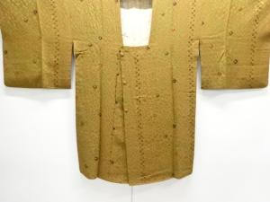 絞り縞に菊唐草模様道行コート